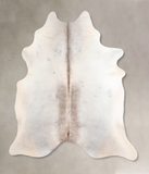 Grey with Beige Cowhide Rug #A31014