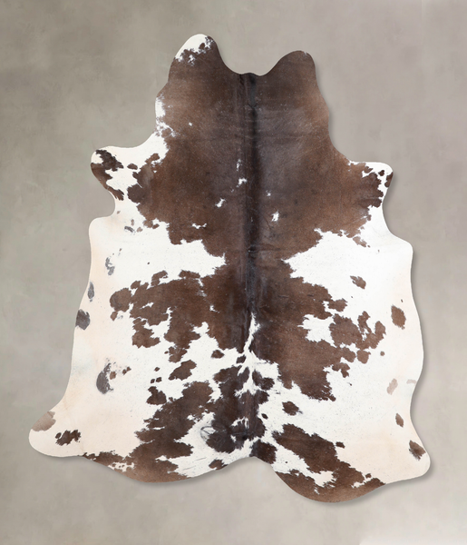 Chocolate and White Cowhide Rug #A31016
