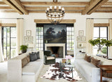 Chocolate and White Cowhide Rug #A31016