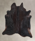 Solid Black Cowhide Rug #A31023