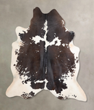 Chocolate and White Cowhide Rug #A31058