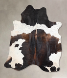 Chocolate and White Cowhide Rug #A31093
