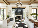 Chocolate and White Cowhide Rug #A31093