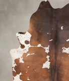 Chocolate and White Cowhide Rug #A31096
