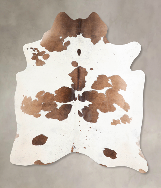 Chocolate and White Cowhide Rug #A31113