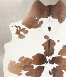 Chocolate and White Cowhide Rug #A31113