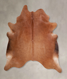Solid Brown Cowhide Rug #A31120