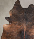 Dark Brindle Cowhide Rug #A31141