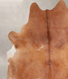 Brown and White Regular Cowhide Rug #A31145