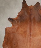 Solid Brown Cowhide Rug #A31149