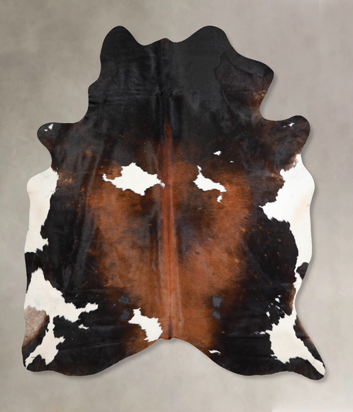 Chocolate and White Cowhide Rug #A31150