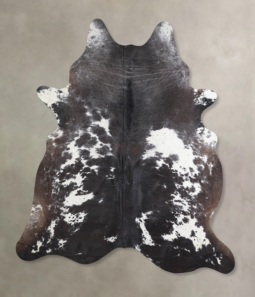 Salt and Pepper Black Cowhide Rug #A31162