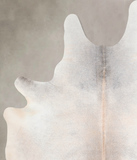 Grey with Beige Cowhide Rug #A31163