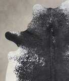 Salt and Pepper Black Cowhide Rug #A31165