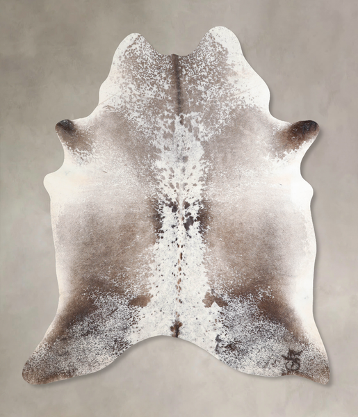 Grey with White Cowhide Rug #A31213