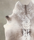 Grey with White Cowhide Rug #A31213