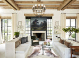 Grey with White Cowhide Rug #A31213