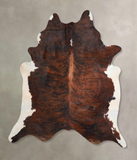 Dark Brindle Cowhide Rug #A31216