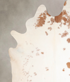 Beige and White Cowhide Rug #A31245