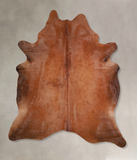 Solid Brown Cowhide Rug #A31250