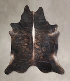 Dark Brindle Cowhide Rug #A31322