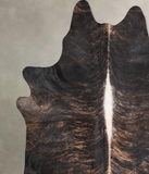 Dark Brindle Cowhide Rug #A31322