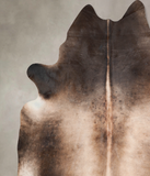 Grey with Beige Cowhide Rug #A31324