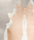 Beige and White Cowhide Rug #A31332