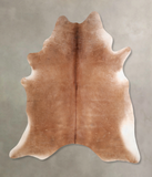 Solid Brown Cowhide Rug #A31336