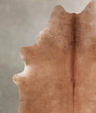 Solid Brown Cowhide Rug #A31336