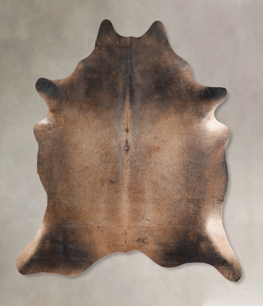 Chocolate and White Cowhide Rug #A31346