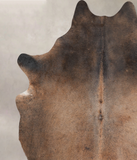 Chocolate and White Cowhide Rug #A31346