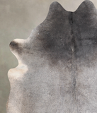 Grey with Beige Cowhide Rug #A31364