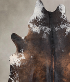 Salt and Pepper Brown Cowhide Rug #A31367