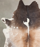Chocolate and White Cowhide Rug #A31378