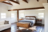 Chocolate and White Cowhide Rug #A31378