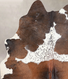 Chocolate and White Cowhide Rug #A31393