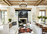 Chocolate and White Cowhide Rug #A31393