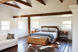 Chocolate and White Cowhide Rug #A31393