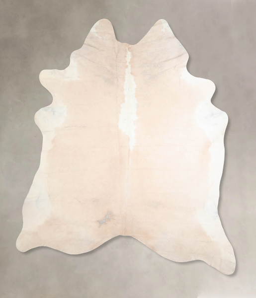 Beige and White Cowhide Rug #A31409