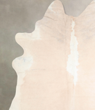 Beige and White Cowhide Rug #A31409