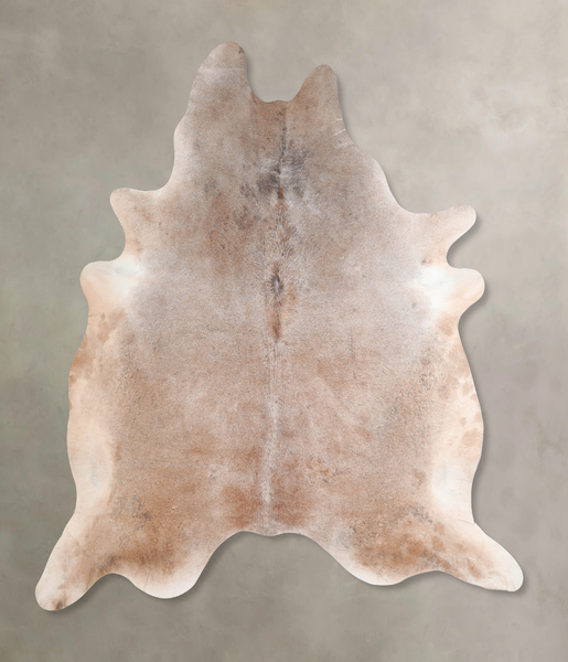 Grey with Beige Cowhide Rug #A31411