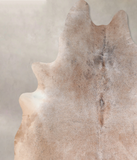 Grey with Beige Cowhide Rug #A31411