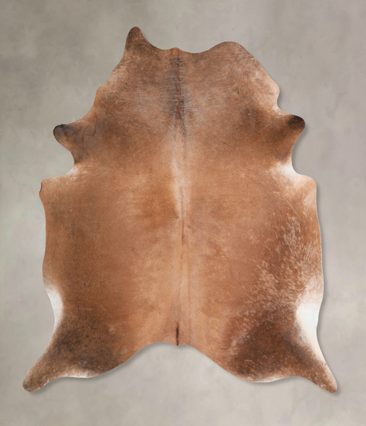 Solid Brown Cowhide Rug #A31518
