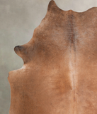 Solid Brown Cowhide Rug #A31518