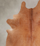 Solid Brown Cowhide Rug #A31521