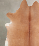 Solid Brown Cowhide Rug #A31530