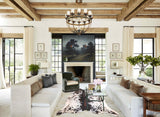 Salt and Pepper Brown Cowhide Rug #A31545