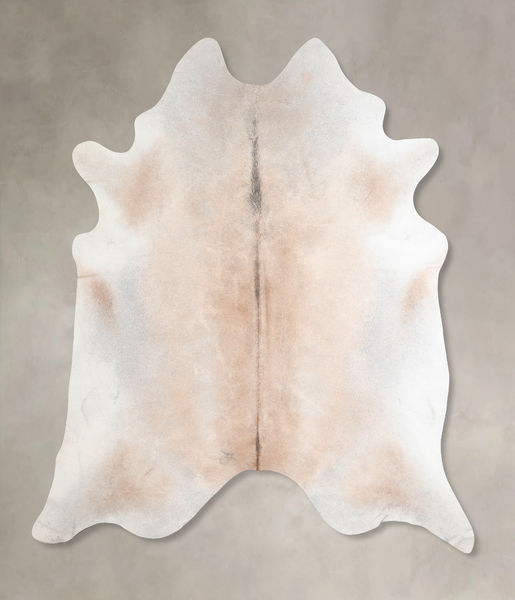Grey with Beige Cowhide Rug #A31564