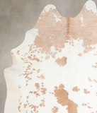 Beige and White Cowhide Rug #A31572